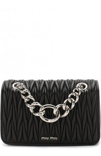 Кожаная сумка на цепочке Miu Miu