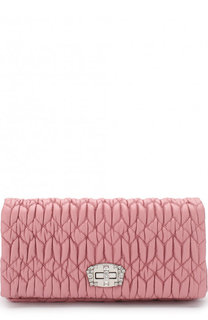 Клатч из кожи Miu Miu