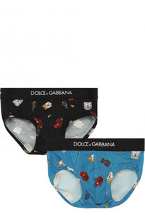 Хлопковый комплект из двух трусов Dolce &amp; Gabbana