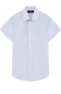 Хлопковая рубашка прямого кроя с короткими рукавами Dal Lago