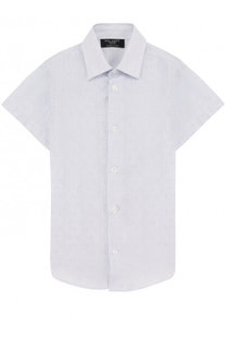 Хлопковая рубашка прямого кроя с короткими рукавами Dal Lago