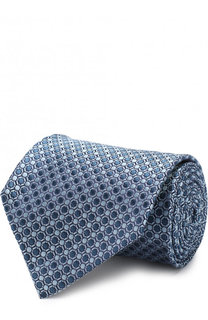 Шелковый галстук с узором Ermenegildo Zegna