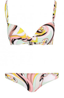 Раздельный купальник с ярким принтом Emilio Pucci