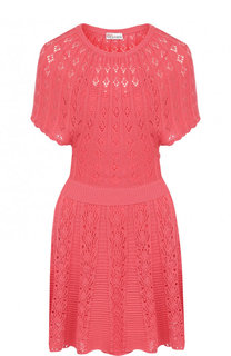 Однотонное вязаное мини-платье REDVALENTINO