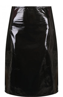 Однотонная мини-юбка А-силуэта Helmut Lang