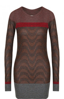 Удлиненный вязаный пуловер с круглым вырезом By Malene Birger