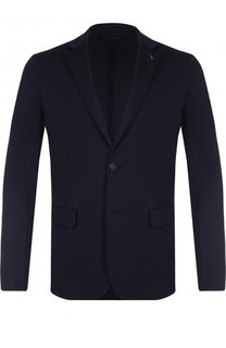 Однобортный хлопковый пиджак Emporio Armani