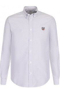Хлопковая рубашка с воротником button down Kenzo