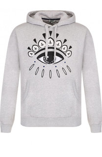 Хлопковое худи с аппликацией Kenzo