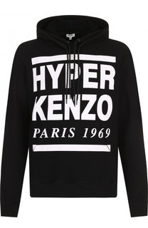 Хлопковое худи с принтом Kenzo