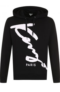 Хлопковое худи с принтом Kenzo