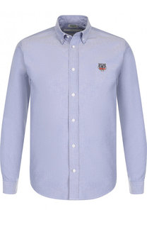 Хлопковая рубашка с воротником button down Kenzo