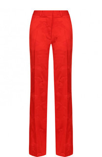 Однотонные расклешенные брюки из вискозы Victoria Beckham