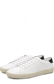 Кожаные кеды Court Classic на шнуровке Saint Laurent