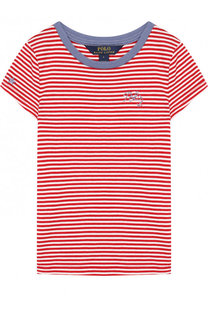 Футболка джерси в полоску с вышивкой Polo Ralph Lauren