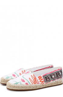 Текстильные эспадрильи с принтом Burberry