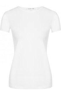 Хлопковая футболка с круглым вырезом и логотипом бренда Helmut Lang