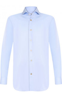 Хлопковая сорочка с воротником кент Kiton