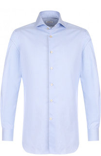 Хлопковая сорочка с воротником кент Kiton