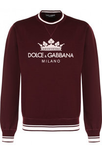 Хлопковый свитшот с принтом Dolce &amp; Gabbana