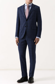 Шерстяной костюм с пиджаком на двух пуговицах Ermenegildo Zegna