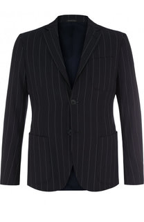 Однобортный шерстяной пиджак Giorgio Armani
