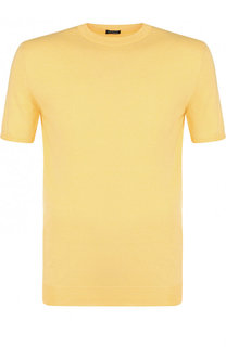 Хлопковый джемпер с короткими рукавами Kiton