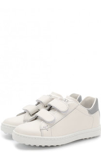 Кожаные кеды с застежками велькро Tod’s Tods