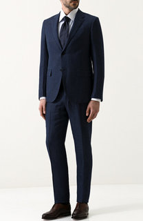 Костюм из смеси шерсти и льна с шелком Ermenegildo Zegna