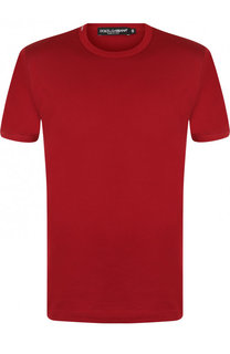 Хлопковая футболка с круглым вырезом Dolce &amp; Gabbana