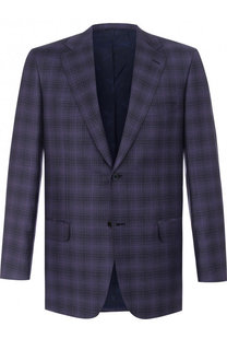 Однобортный шерстяной пиджак Brioni