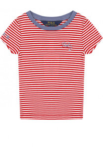 Футболка джерси в полоску с вышивкой Polo Ralph Lauren