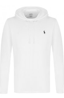 Хлопковое худи с логотипом бренда Polo Ralph Lauren