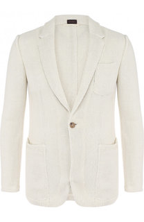 Однобортный хлопковый пиджак Zegna Couture