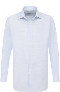 Хлопковая сорочка с воротником кент Brioni