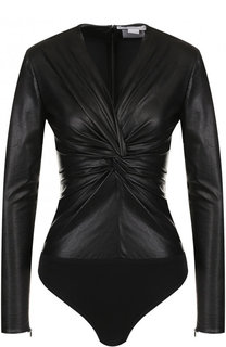 Однотонный топ из вискозы с V-образным вырезом Stella McCartney