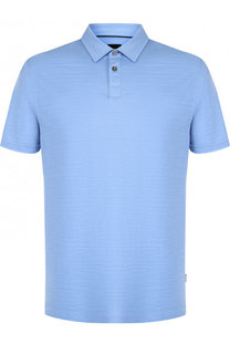 Хлопковое поло с короткими рукавами BOSS