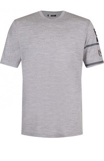 Шерстяная футболка с круглым вырезом Z Zegna
