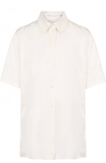 Однотонная блуза свободного кроя с коротким рукавом Victoria Beckham