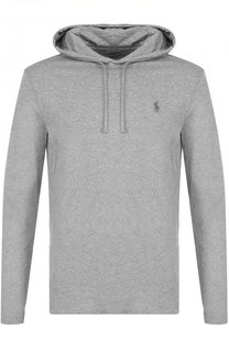Хлопковое худи с логотипом бренда Polo Ralph Lauren