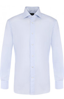 Хлопковая сорочка с воротником кент Ermenegildo Zegna