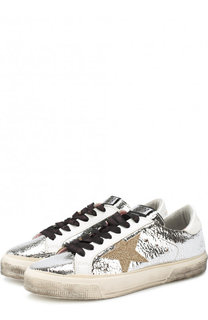 Кеды May из металлизированной кожи на шнуровке Golden Goose Deluxe Brand