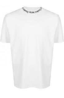 Футболка из вискозы с круглым вырезом Acne Studios
