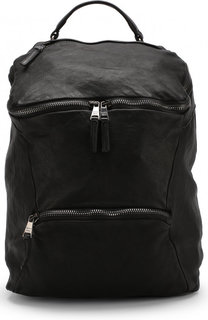Кожаный рюкзак с внешним карманом на молнии Giorgio Brato