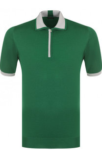 Хлопковое поло с короткими рукавами Kiton