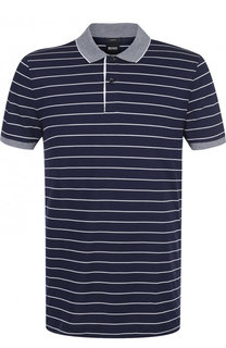 Хлопковое поло с короткими рукавами BOSS