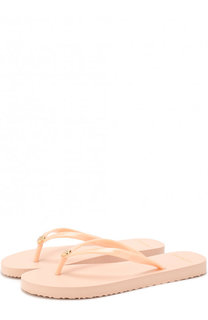 Резиновые шлепанцы с логотипом бренда Tory Burch