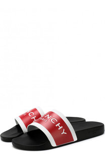 Резиновые шлепанцы с логотипом бренда Givenchy