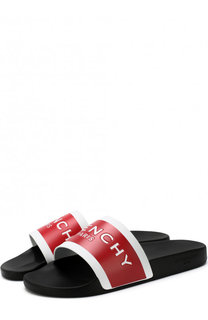 Резиновые шлепанцы с логотипом бренда Givenchy