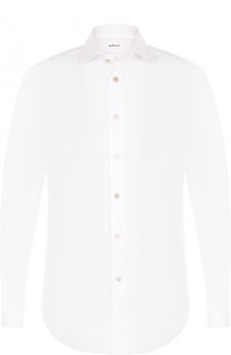 Хлопковая сорочка с воротником кент Kiton